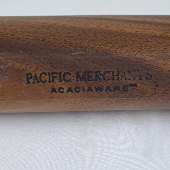 Pacific Merchants Acaciaware Olive Dish Carved Wood Minimalist Classic - Picture 1 of 6